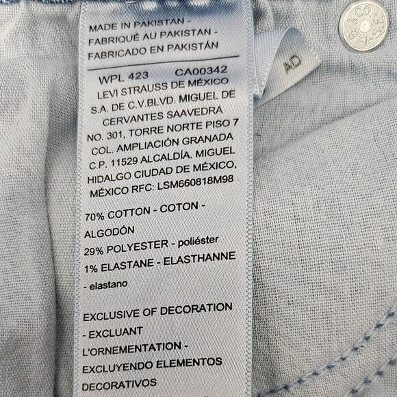 LEVI STRAUSS SIGNATURE GOLD WOMEN'S HIGH-RISE STRAIGHT JEAN PANT 12M - W31" L32" - Picture 9 of 9